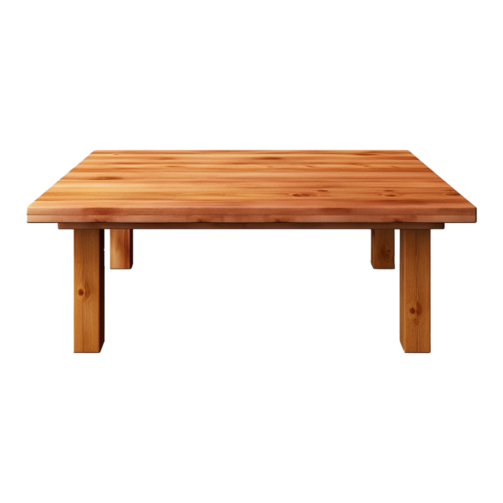 AI generated Wooden table png isolated on transparent background