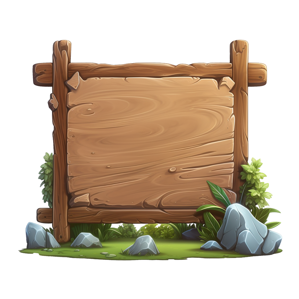 AI generated Placard png isolated on transparent background