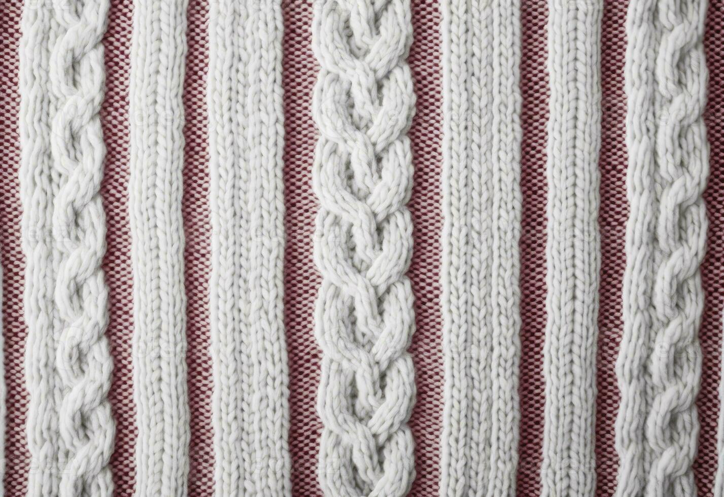 AI generated Knitted sweater texture, background with copy space. AI Generated photo
