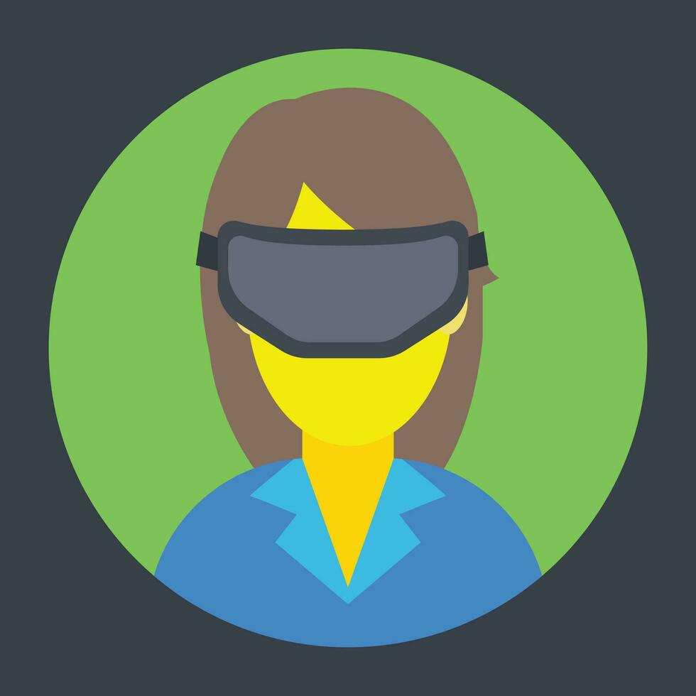 Trendy VR Glasses vector