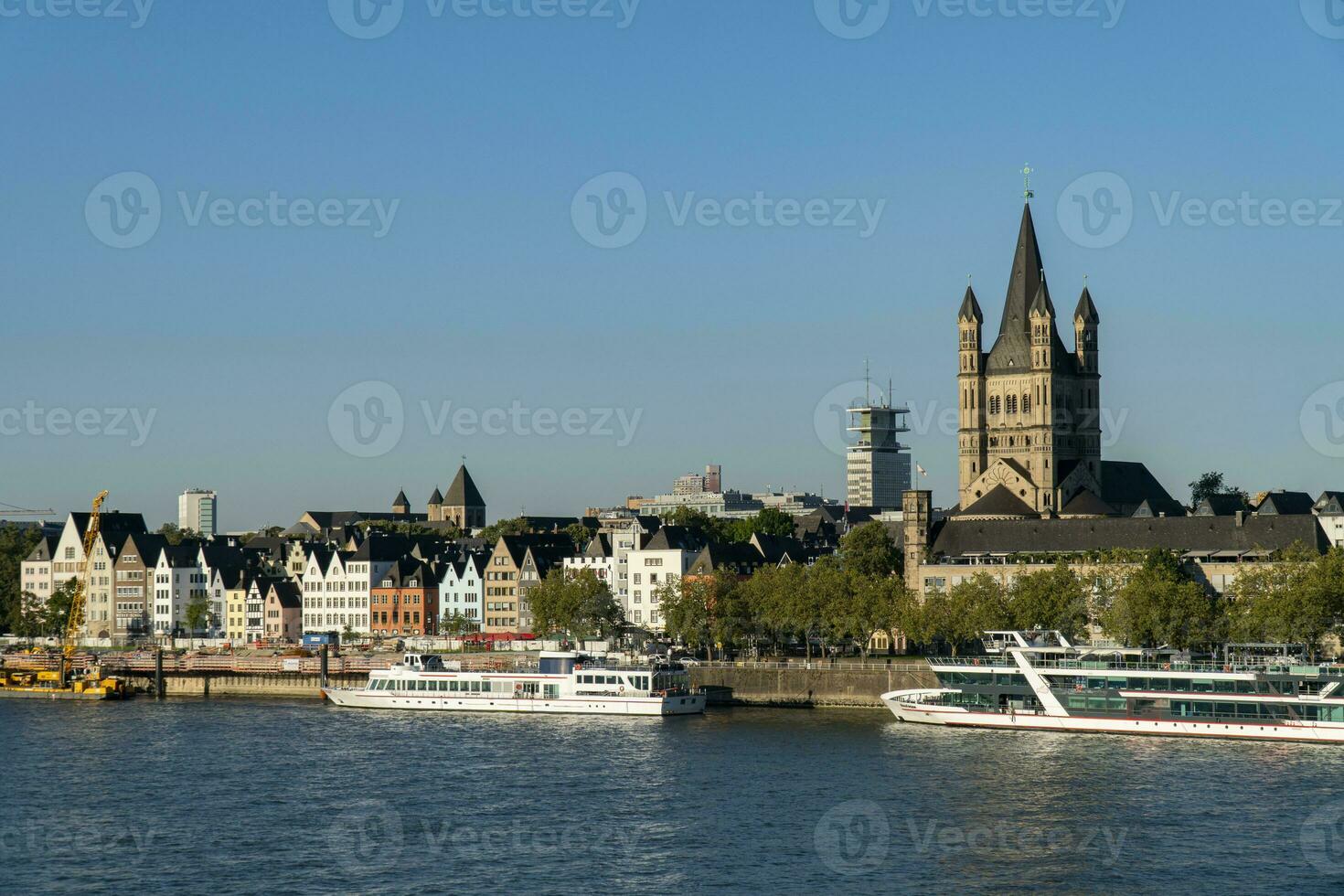 Cologne Old City and St. Martin Church photo