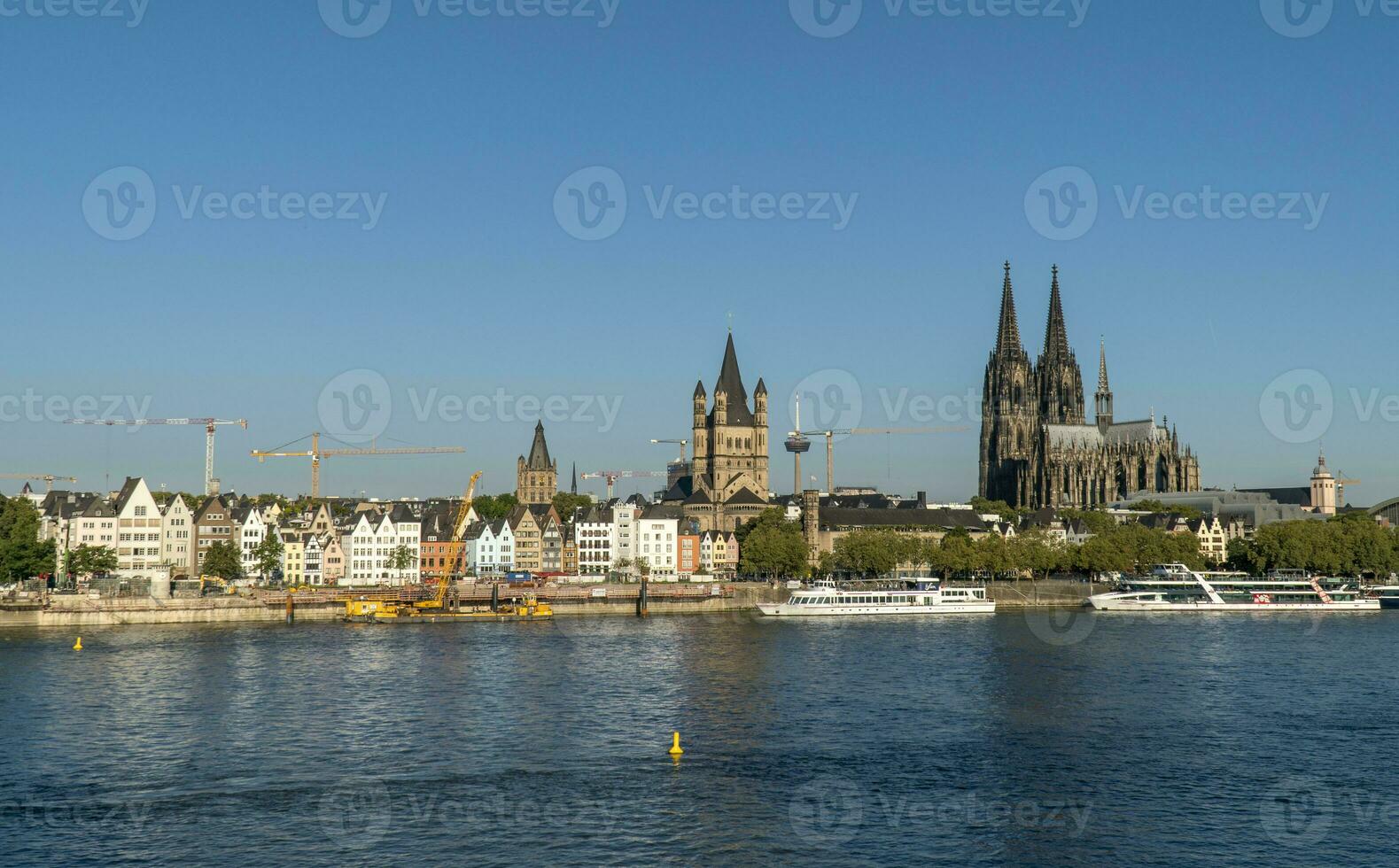 View of Cologne Old City and Cathedrals photo