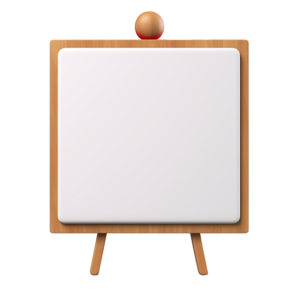 AI generated Placard png isolated on transparent background