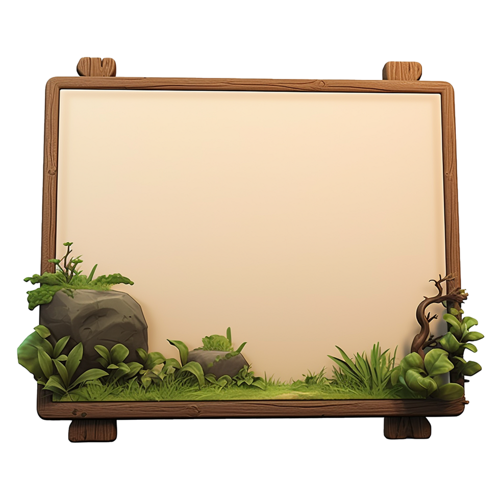 AI generated Placard png isolated on transparent background