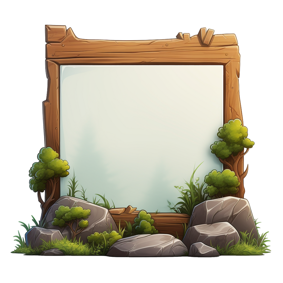 AI generated Placard png isolated on transparent background