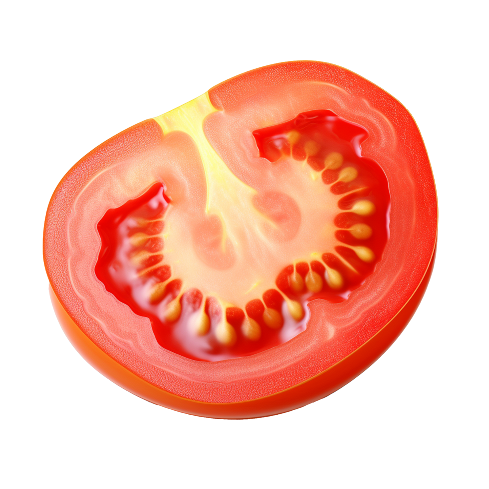 AI generated Tomato png isolated on transparent background
