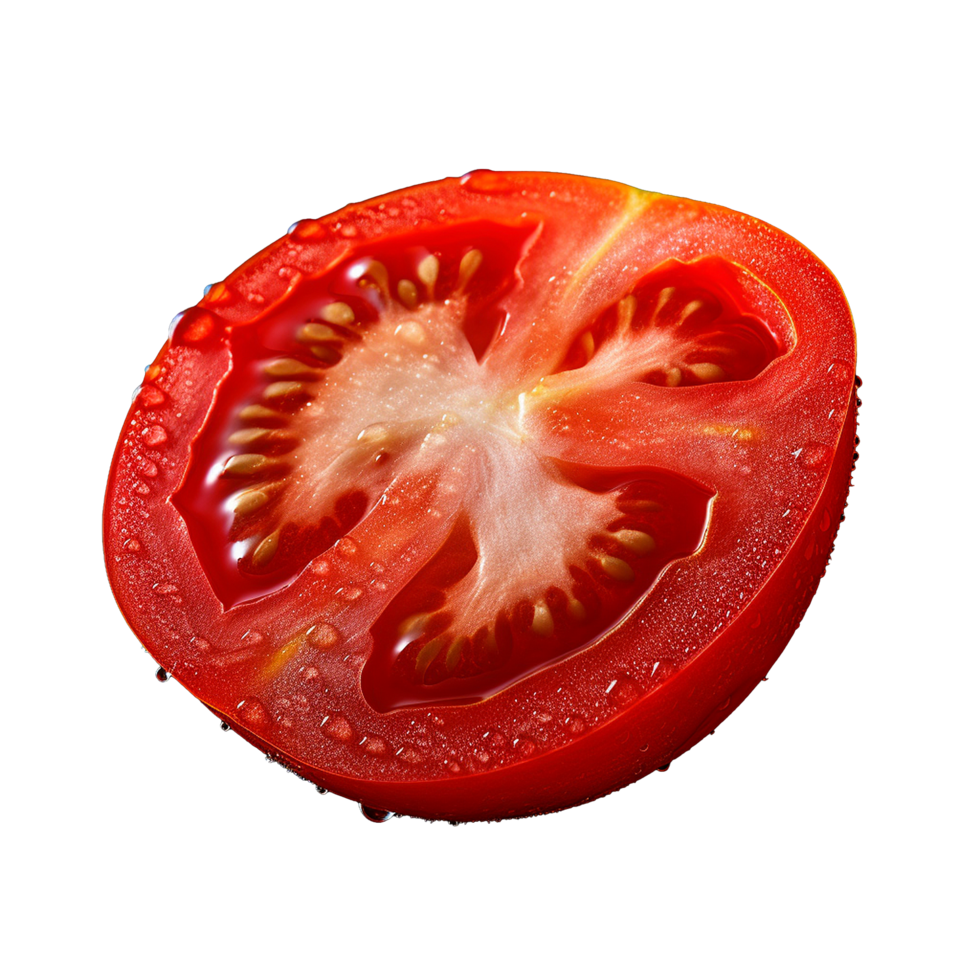 ai generiert Tomate png isoliert auf transparent Hintergrund