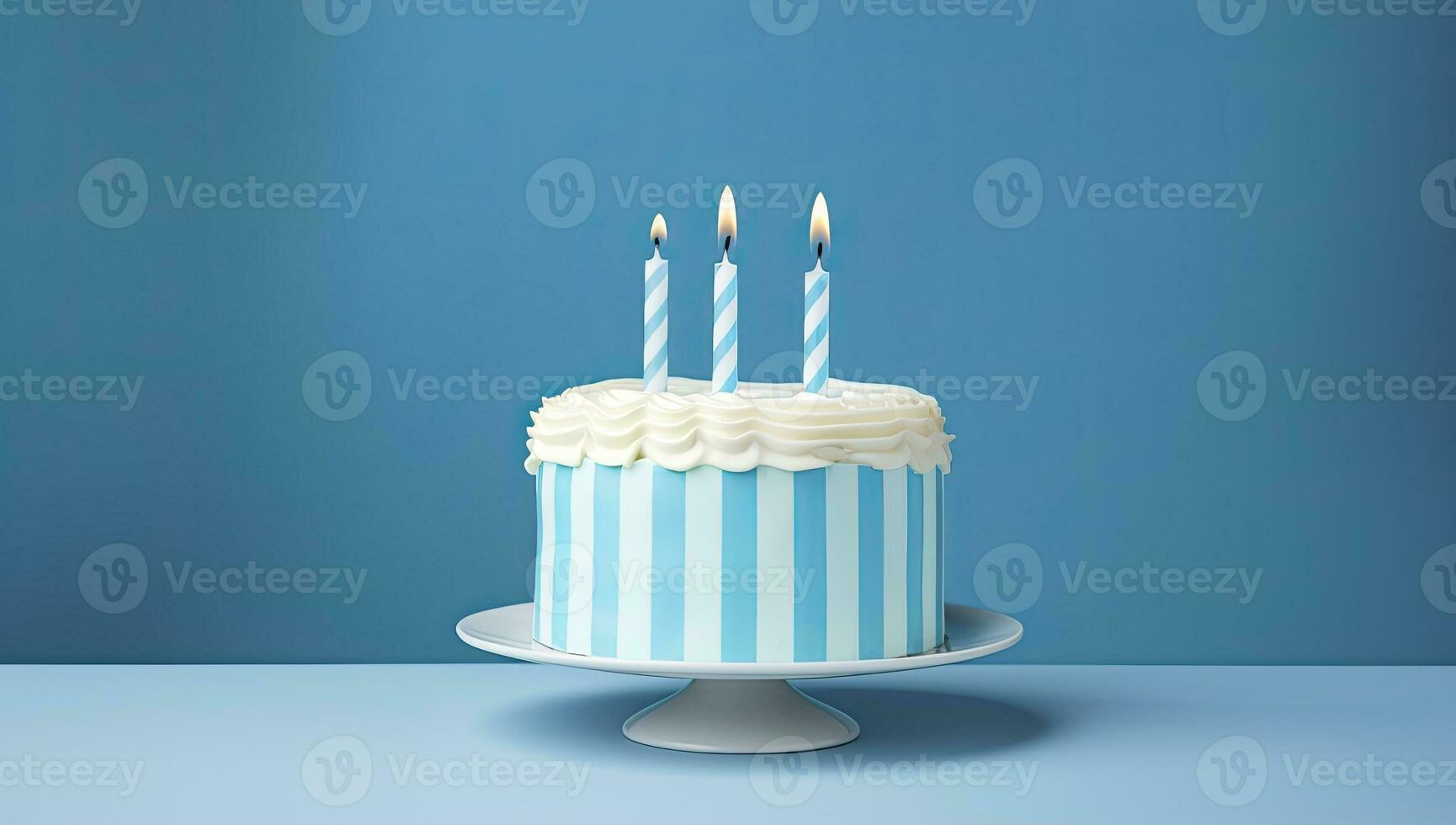 AI generated Happy Birthday cake for party. AI Generated photo