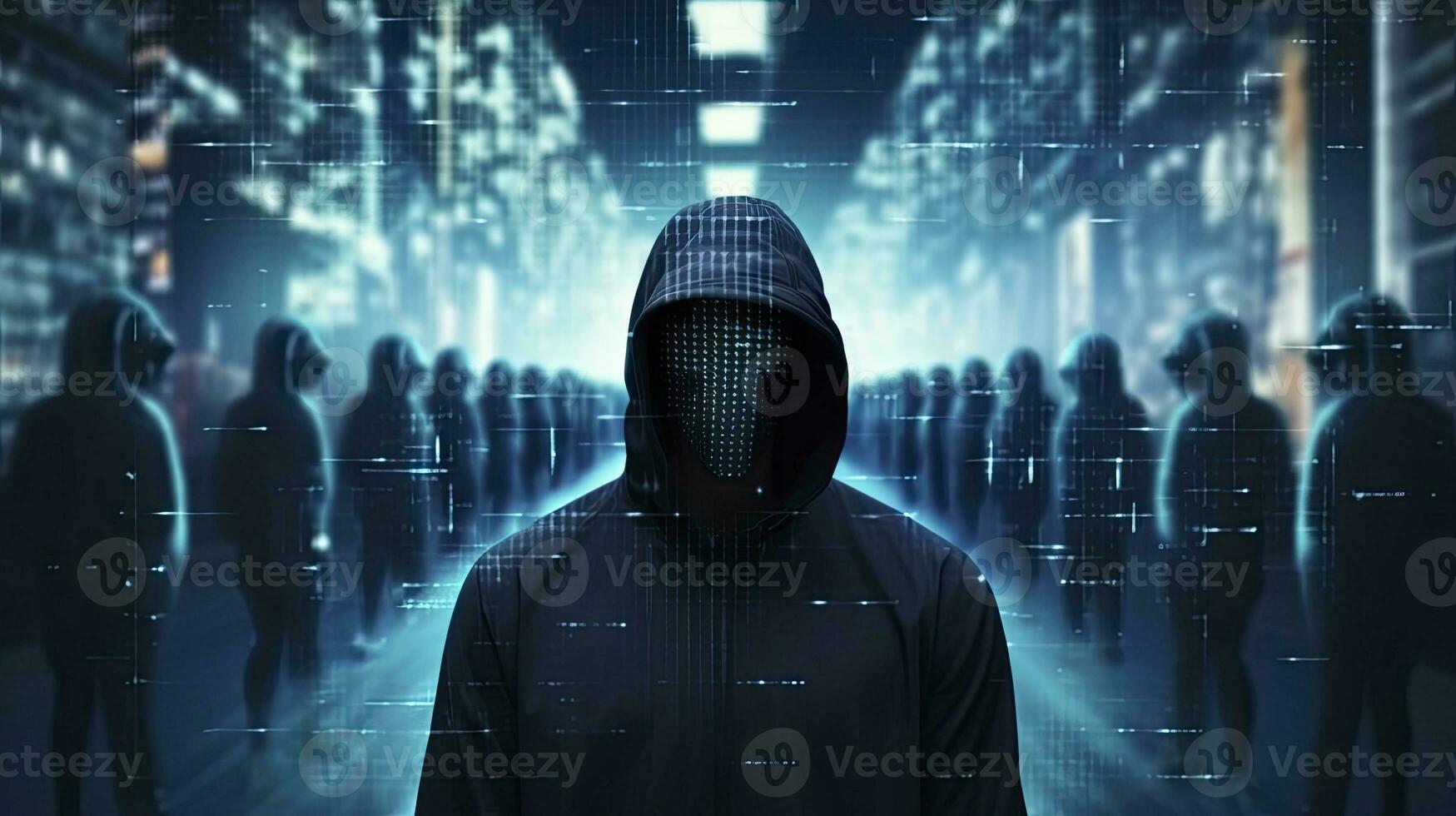 AI generated Unveiling the Anonymous Hacker. Digital Intrigue, Invisible Threats. AI Generated photo