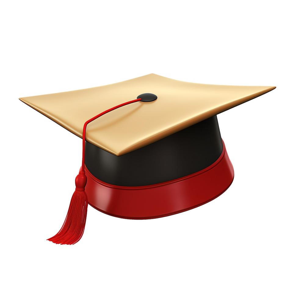 AI generated Academic cap png isolated on transparent background