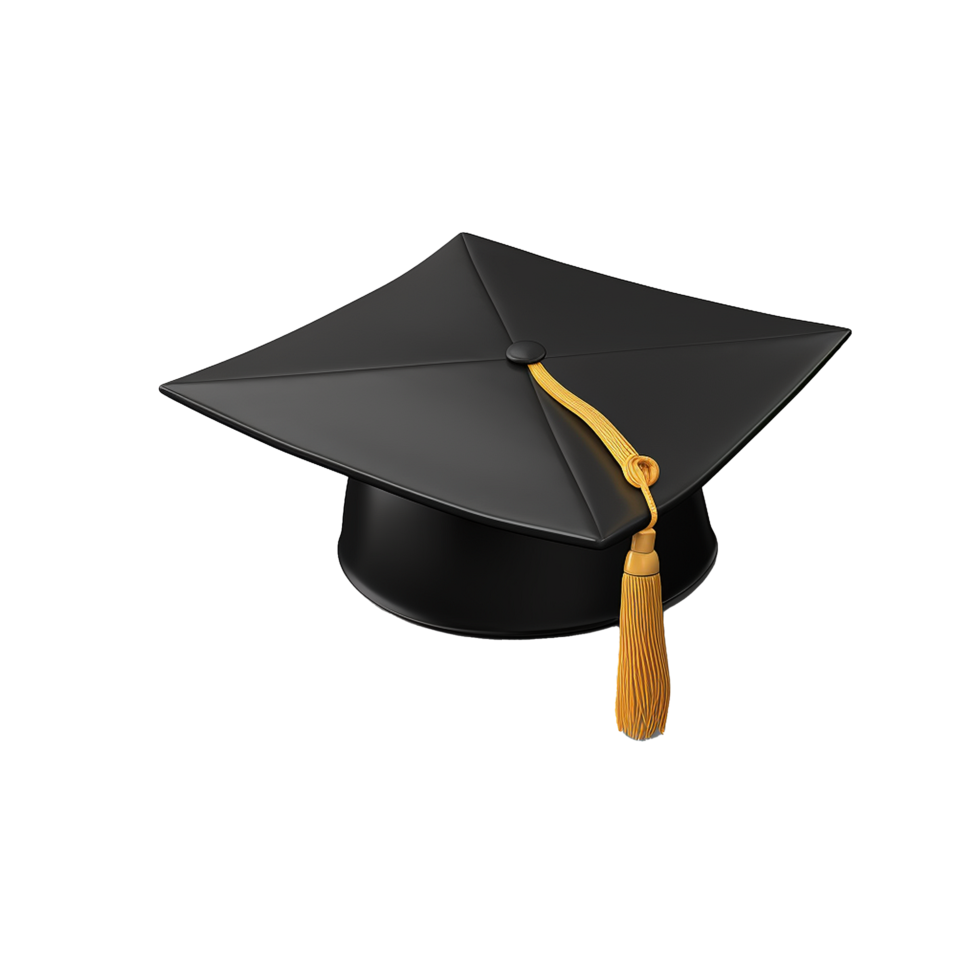 AI generated Academic cap png isolated on transparent background