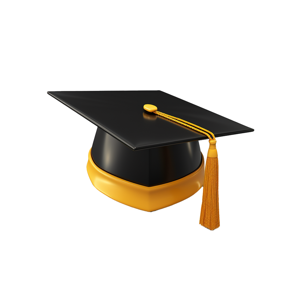 AI generated Academic cap png isolated on transparent background