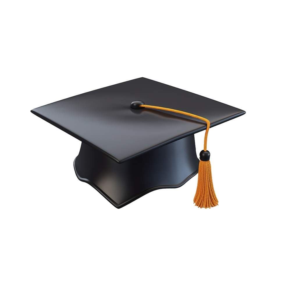 AI generated Academic cap png isolated on transparent background