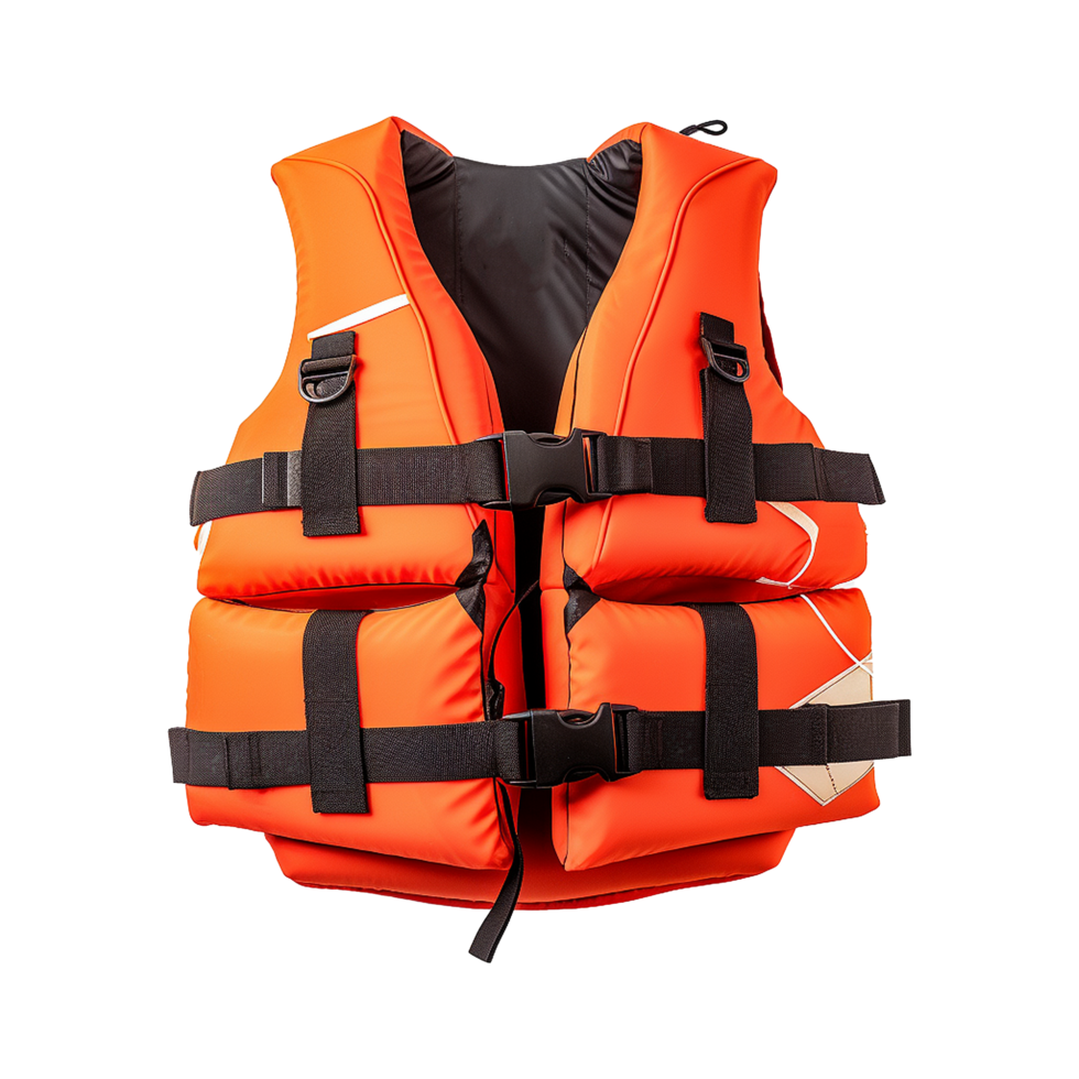 AI generated Life jacket isolated on transparent background png