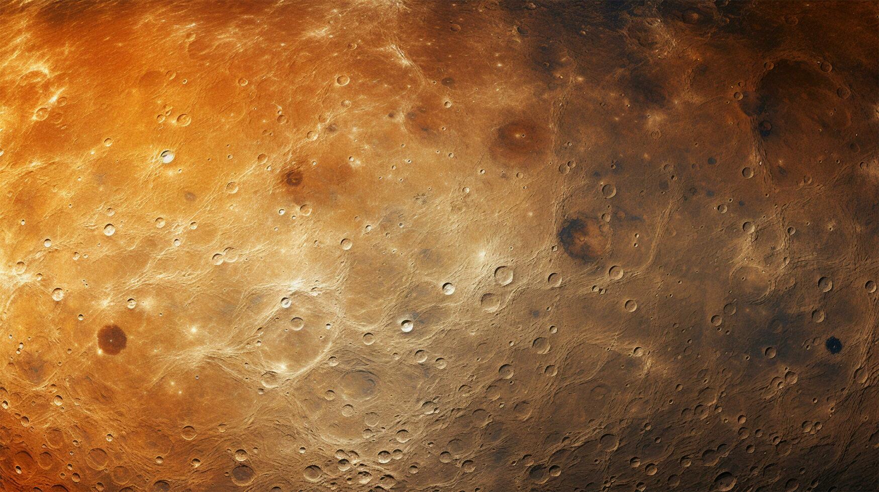 AI generated Mercury surface texture background photo