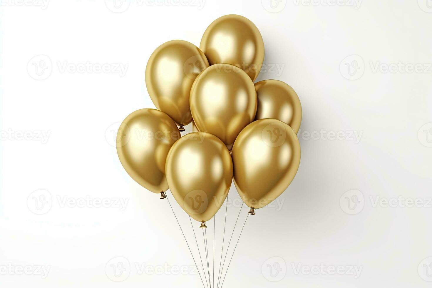 AI generated Birthday balloon flying for party and celebrations. AI Generated photo