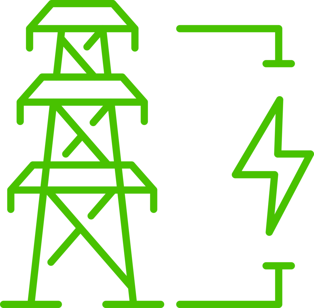 transmission electrical line icon stroke illustration png