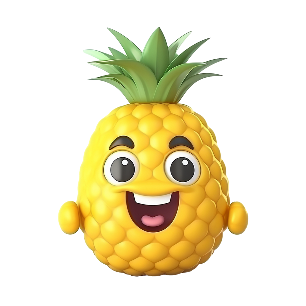 AI generated Pineapple png isolated on transparent background 35877984 PNG