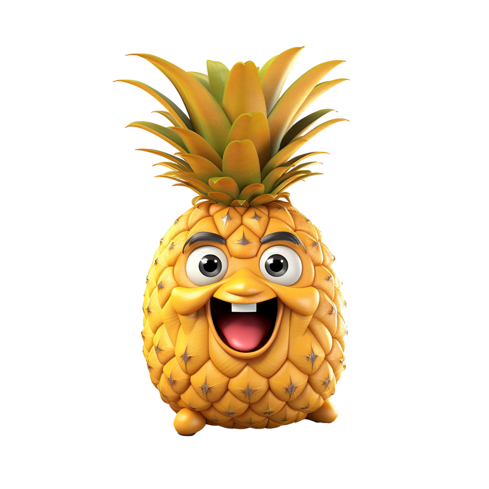 AI generated Pineapple png isolated on transparent background 35878003 PNG