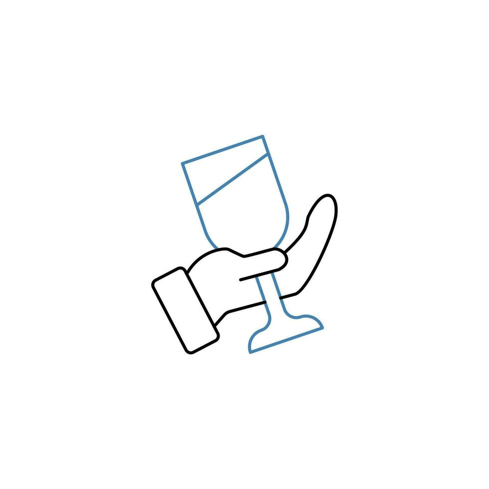 wine tasting concept line icon. Simple element illustration. wine tasting concept outline symbol design. vector