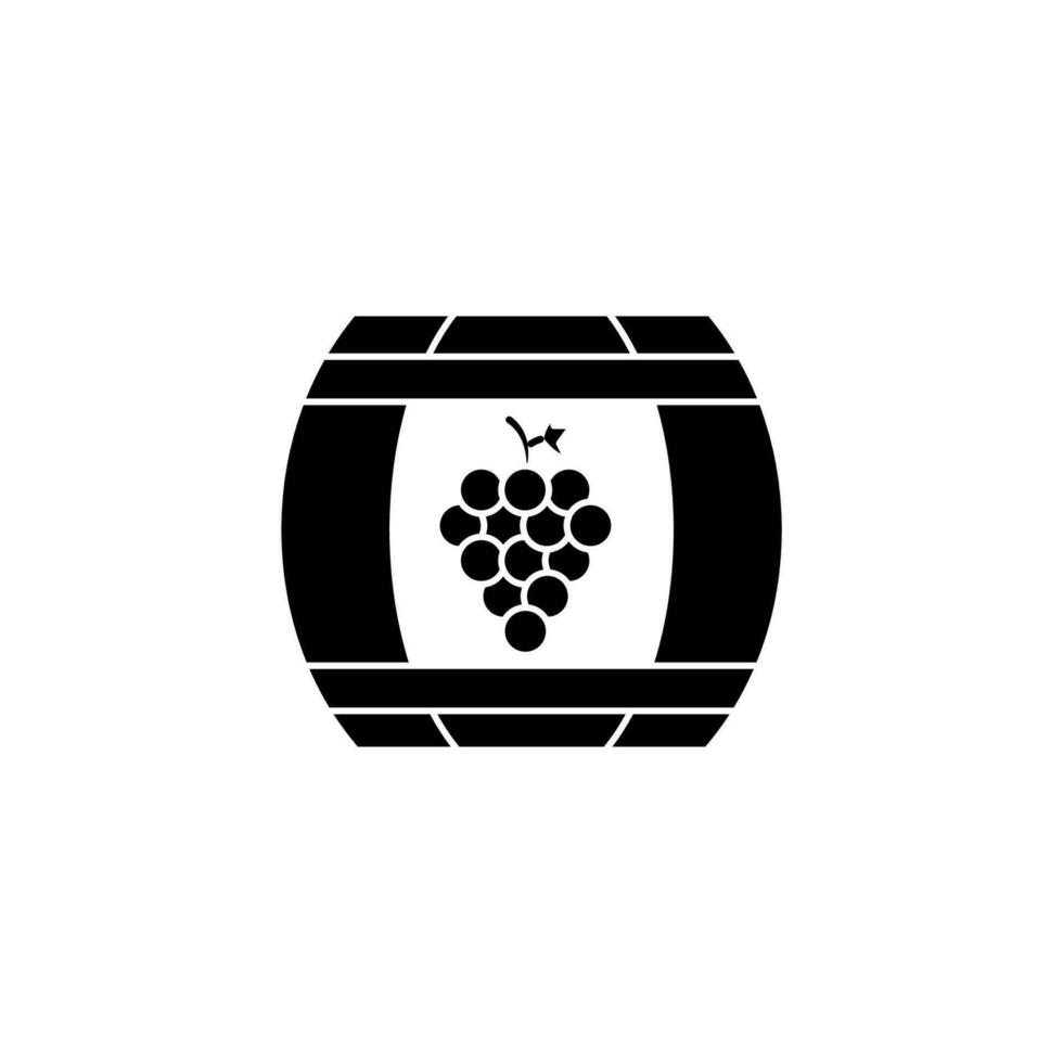 wine barrel concept line icon. Simple element illustration. wine barrel concept outline symbol design. vector