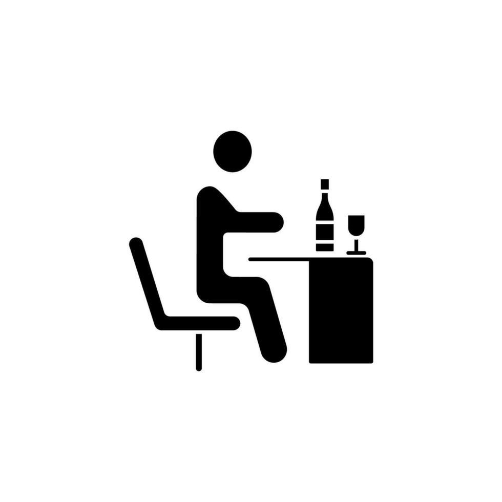 drinking concept line icon. Simple element illustration. drinking concept outline symbol design. vector