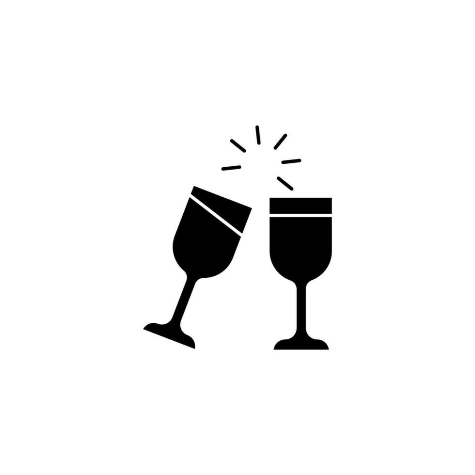 cheers concept line icon. Simple element illustration. cheers concept outline symbol design. vector