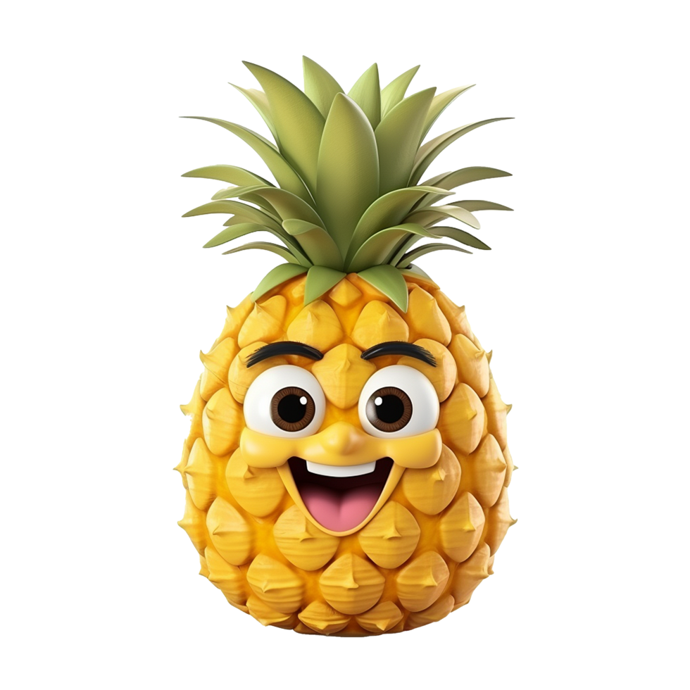 AI generated Pineapple png isolated on transparent background 35878389 PNG