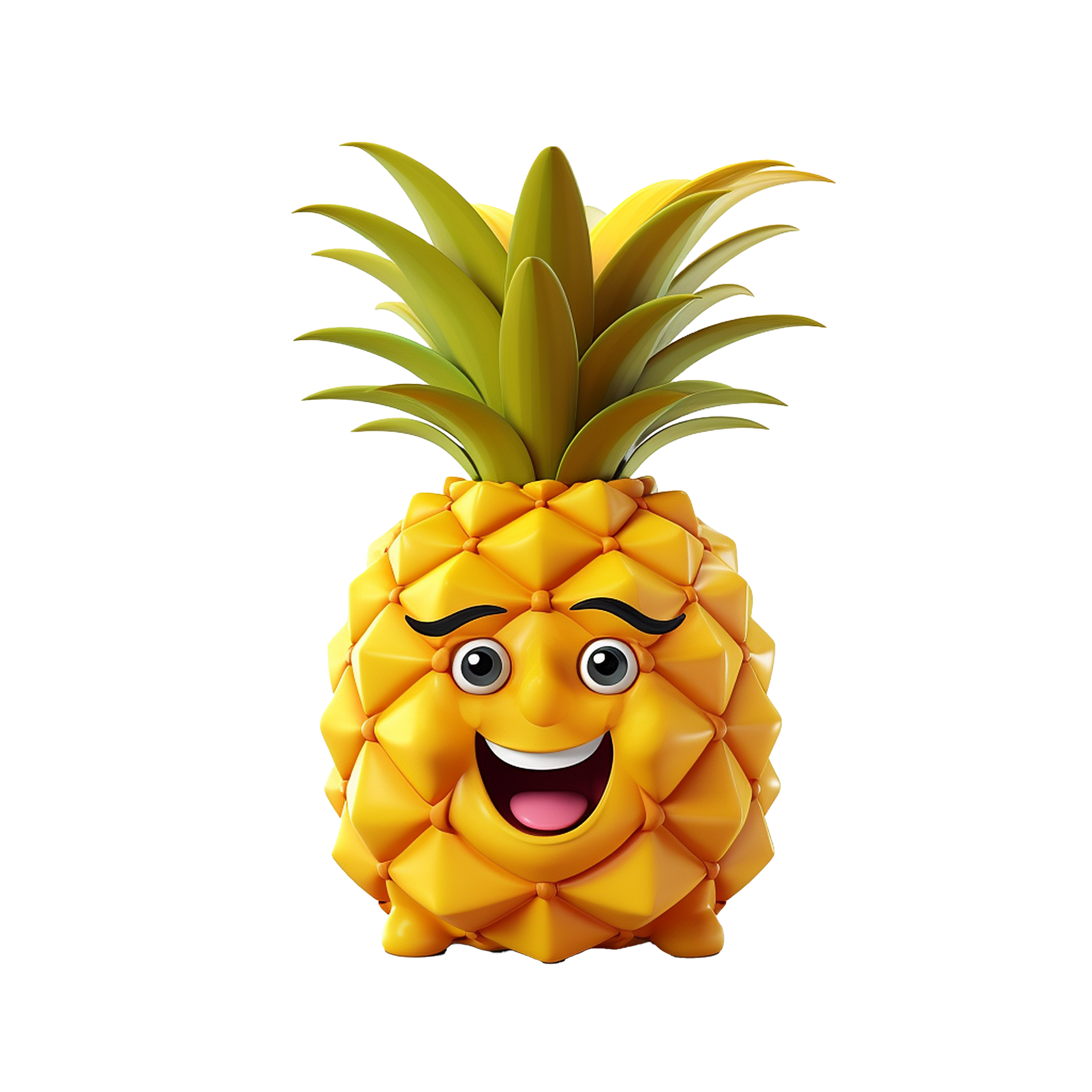 AI generated Pineapple png isolated on transparent background 35878394 PNG