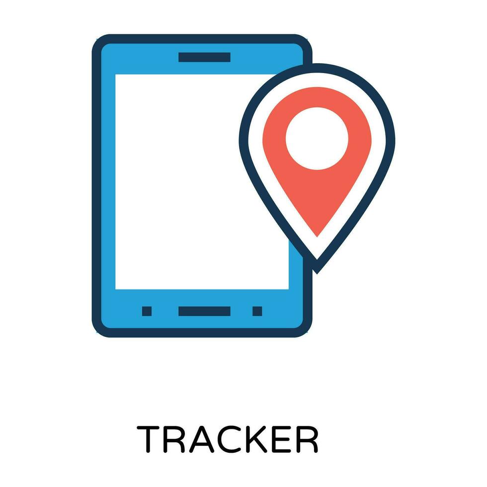 Trendy Gps Device vector