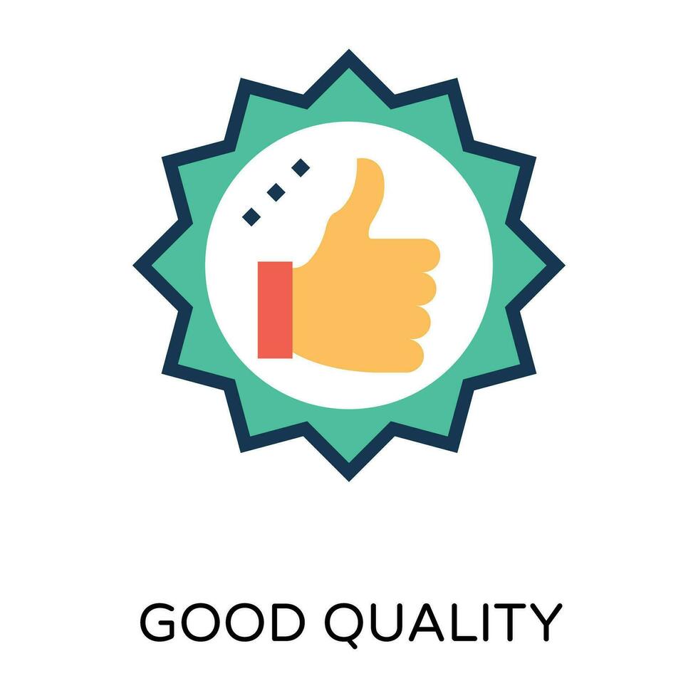 Trendy Thumbs Up vector