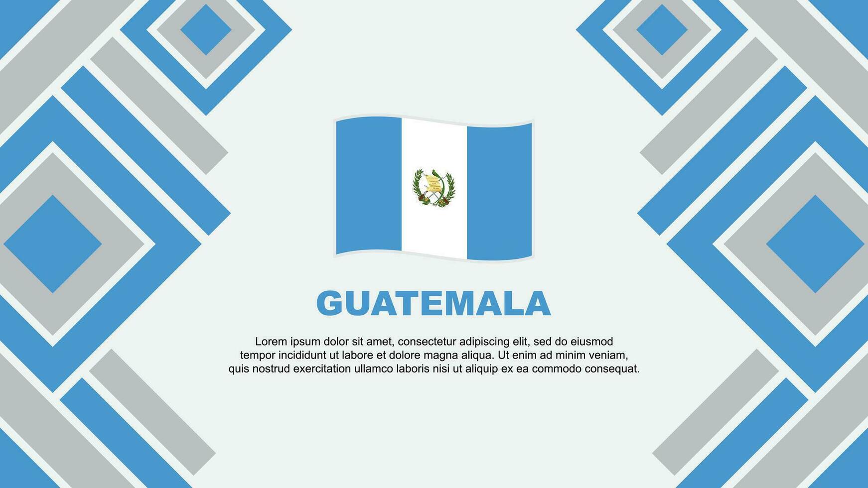 Guatemala Flag Abstract Background Design Template. Guatemala Independence Day Banner Wallpaper Vector Illustration. Guatemala