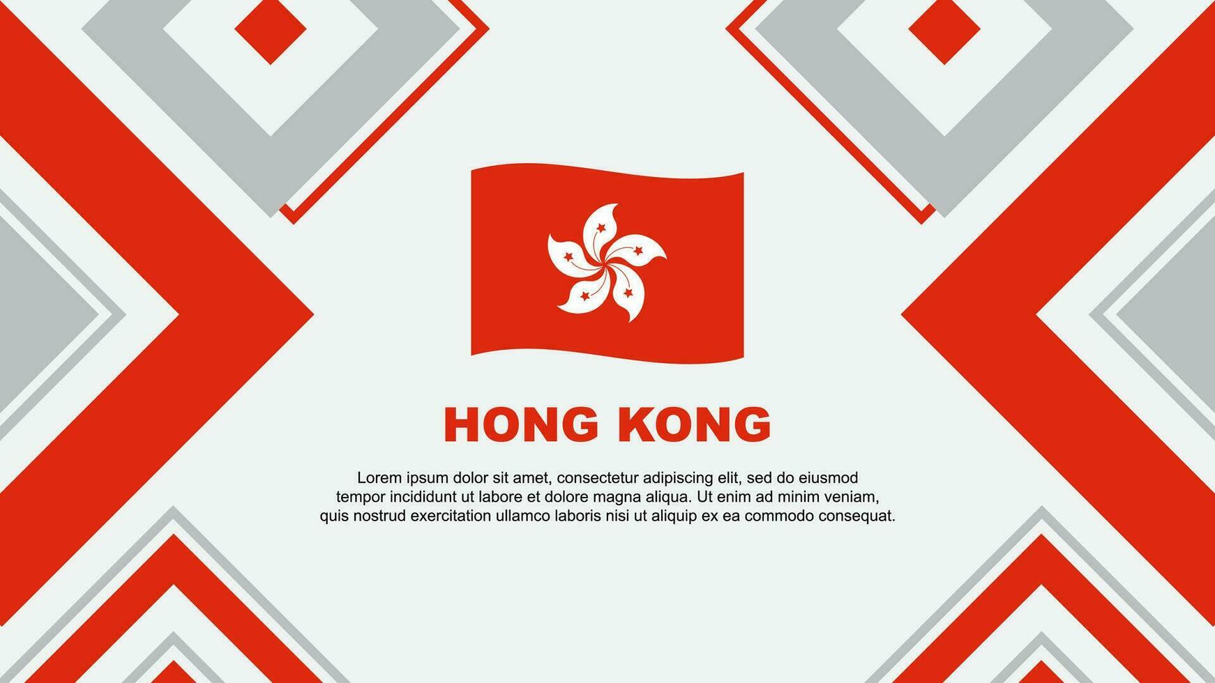 hong kong bandera resumen antecedentes diseño modelo. hong kong independencia día bandera fondo de pantalla vector ilustración. hong kong independencia día