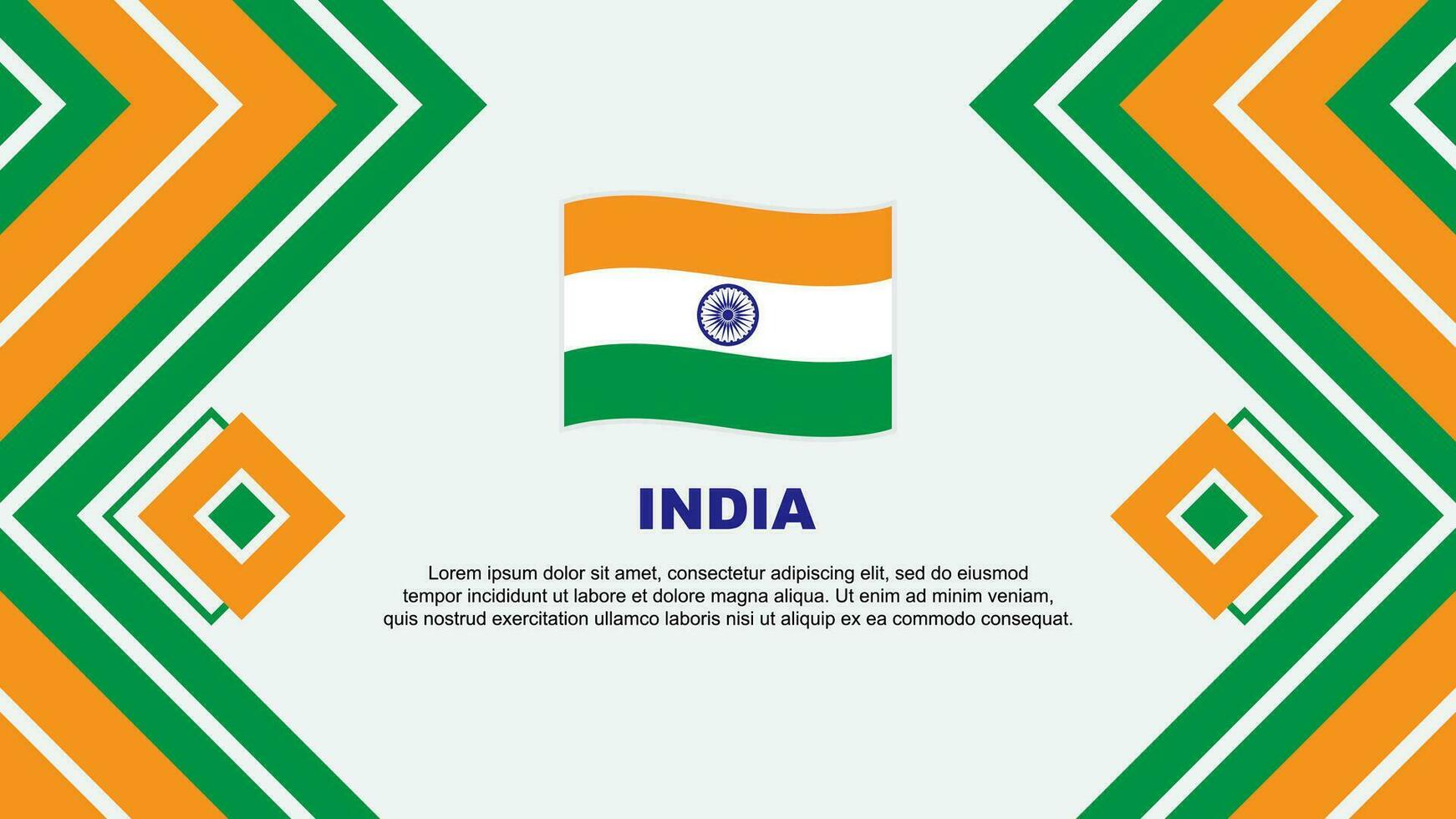 India Flag Abstract Background Design Template. India Independence Day Banner Wallpaper Vector Illustration. India Design