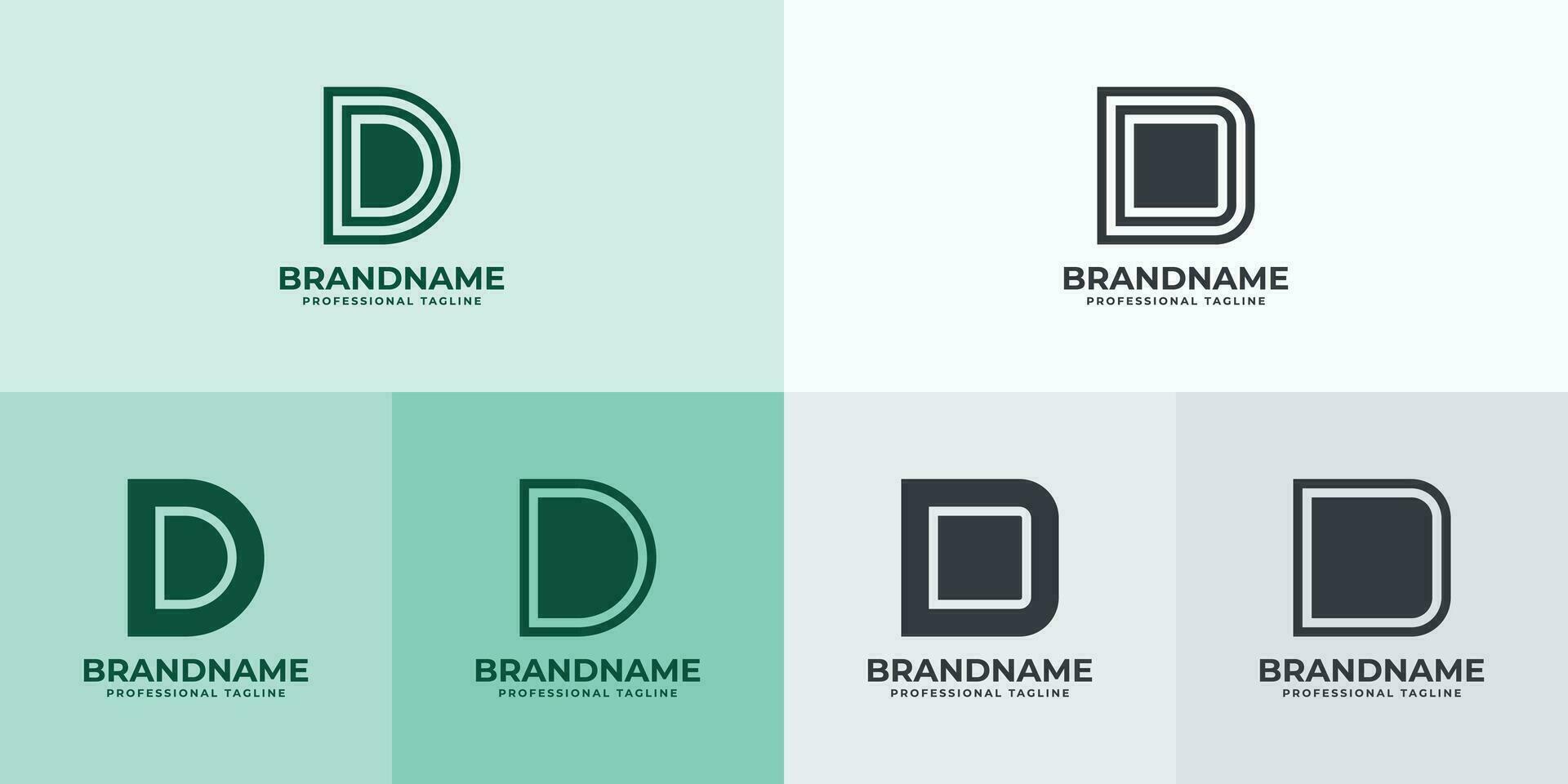 Modern Letter D Logo Set, Suitable for business with D or DD initials vector
