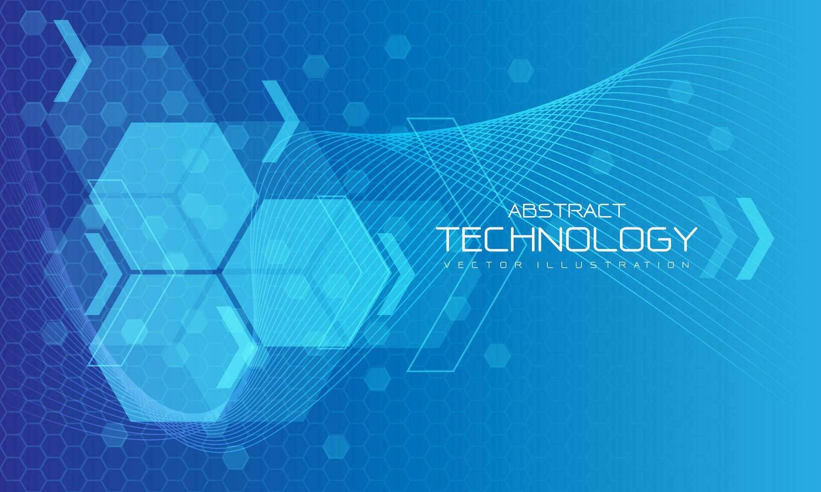 Abstract technology blue purple hexagon geometric concept innovation futuristic data internet network connection background vector