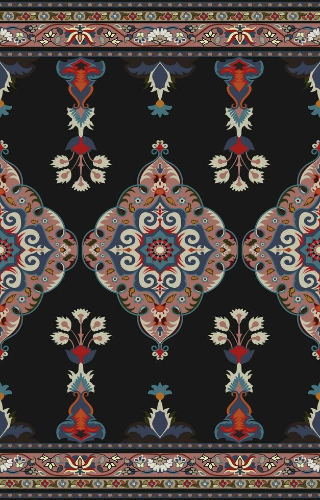 Persian rug traditional design, tribal vector texture. Easy to edit and change colors. carpet