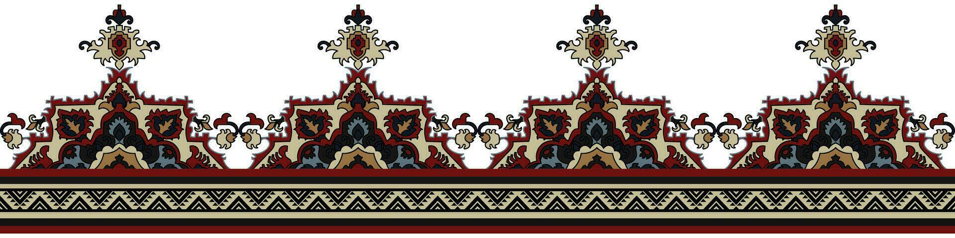 carpet pattern Textile digital design motif pattern decor hand made artwork frame gift card wallpaper women cloth front back and duppata print element of baroque ornament paisley abstract border rug vector