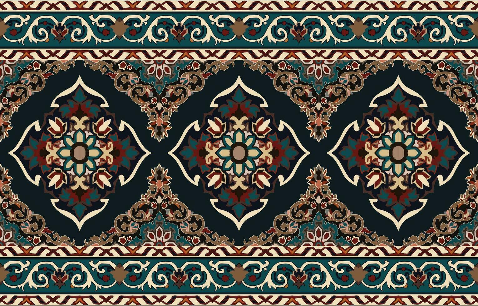 vistoso ornamental vector diseño para alfombra, tapis, yoga estera. geométrico étnico clipart. árabe ornamental alfombra con decorativo elementos.persian alfombra,