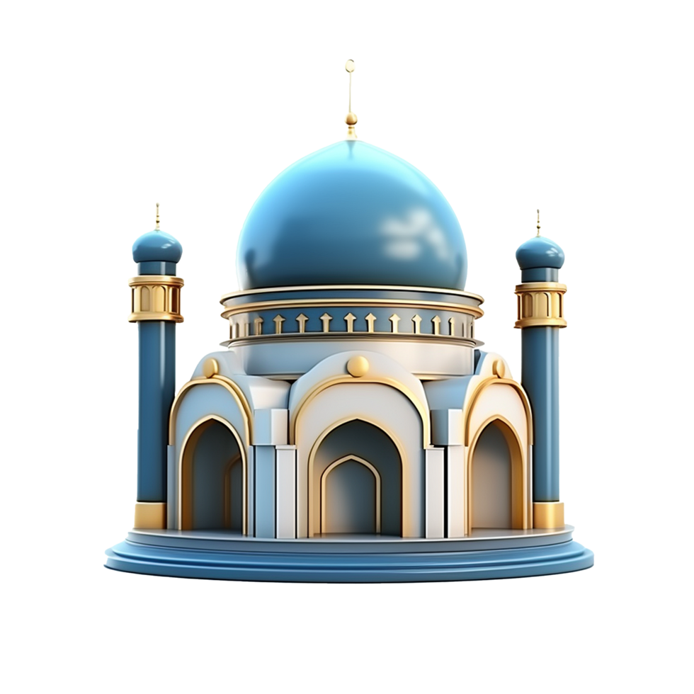 AI generated Islamic element png isolated on transparent background
