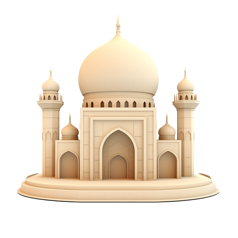 AI generated Islamic element png isolated on transparent background