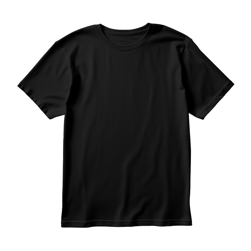 AI generated Black tshirt png isolated on transparent background ...