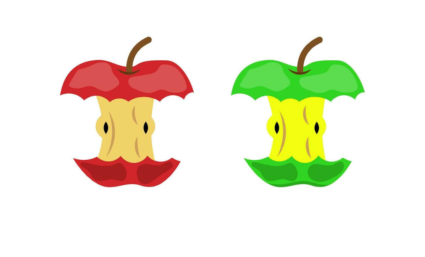 Apple stub waste vector