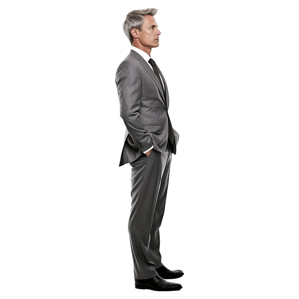 AI generated Businessman isolated on transparent background png