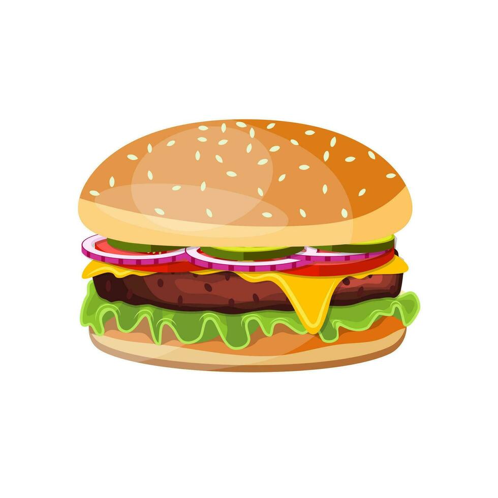 delicioso hamburguesa íconos vector