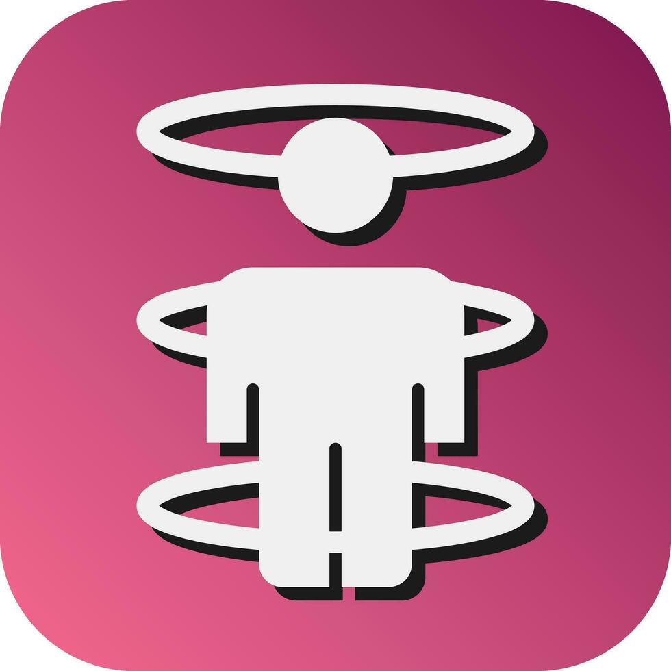 Teleportation Vector Glyph Gradient Background Icon For Personal And Commercial Use.
