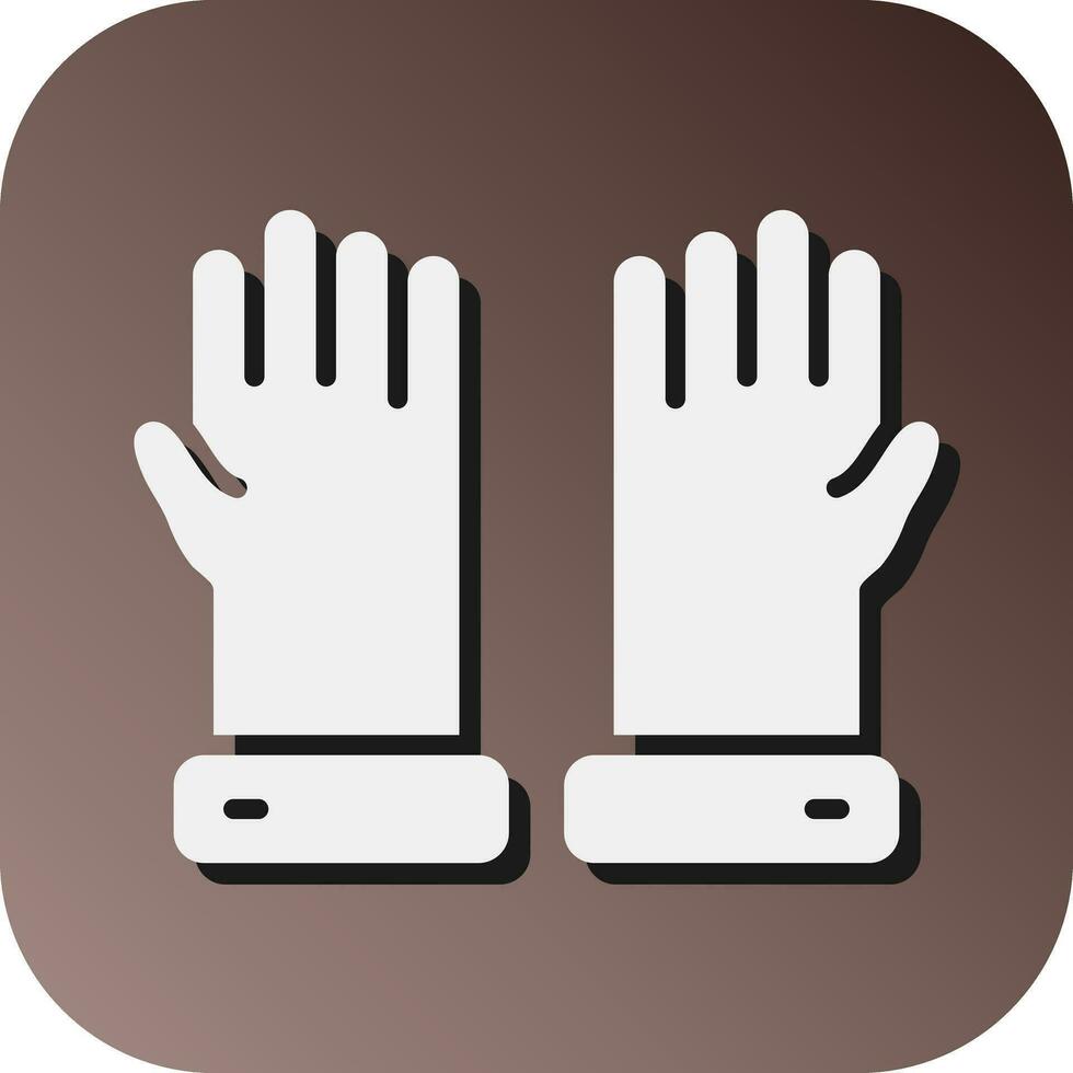 Glove Vector Glyph Gradient Background Icon For Personal And Commercial Use.