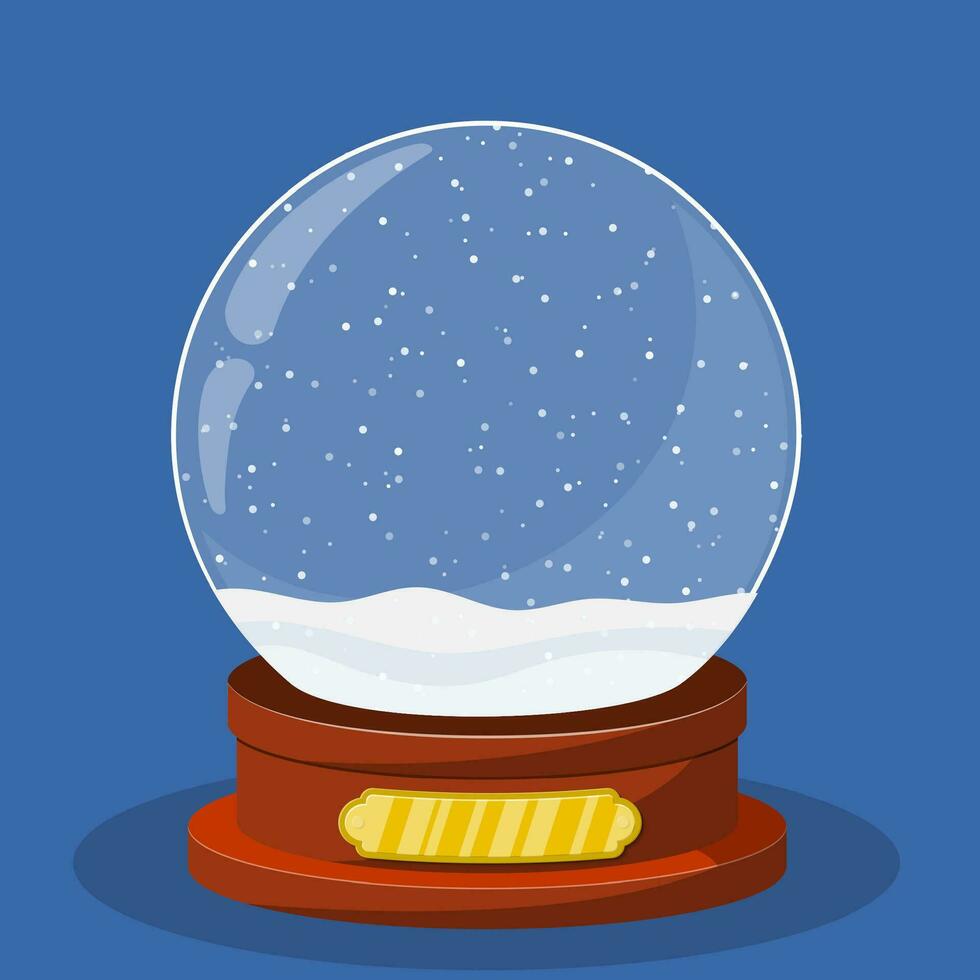 Empty Snow Globe vector