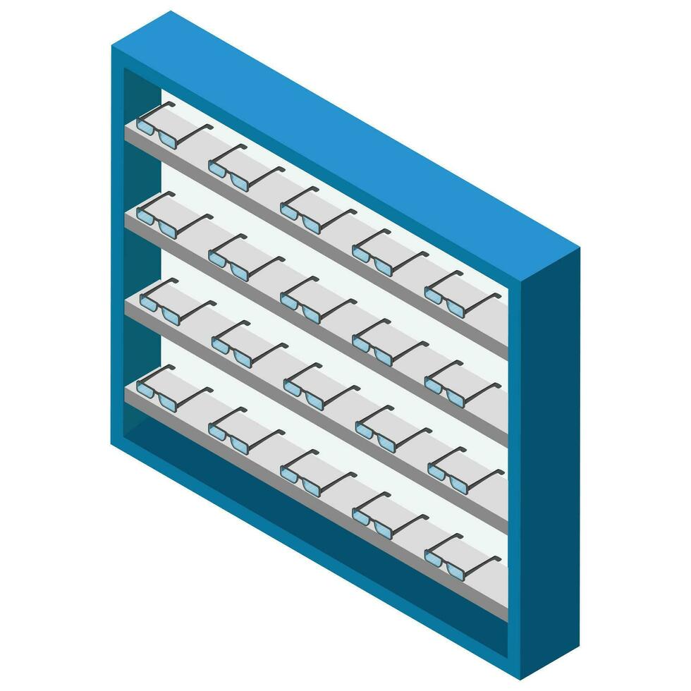 isométrica gafas monitor vector