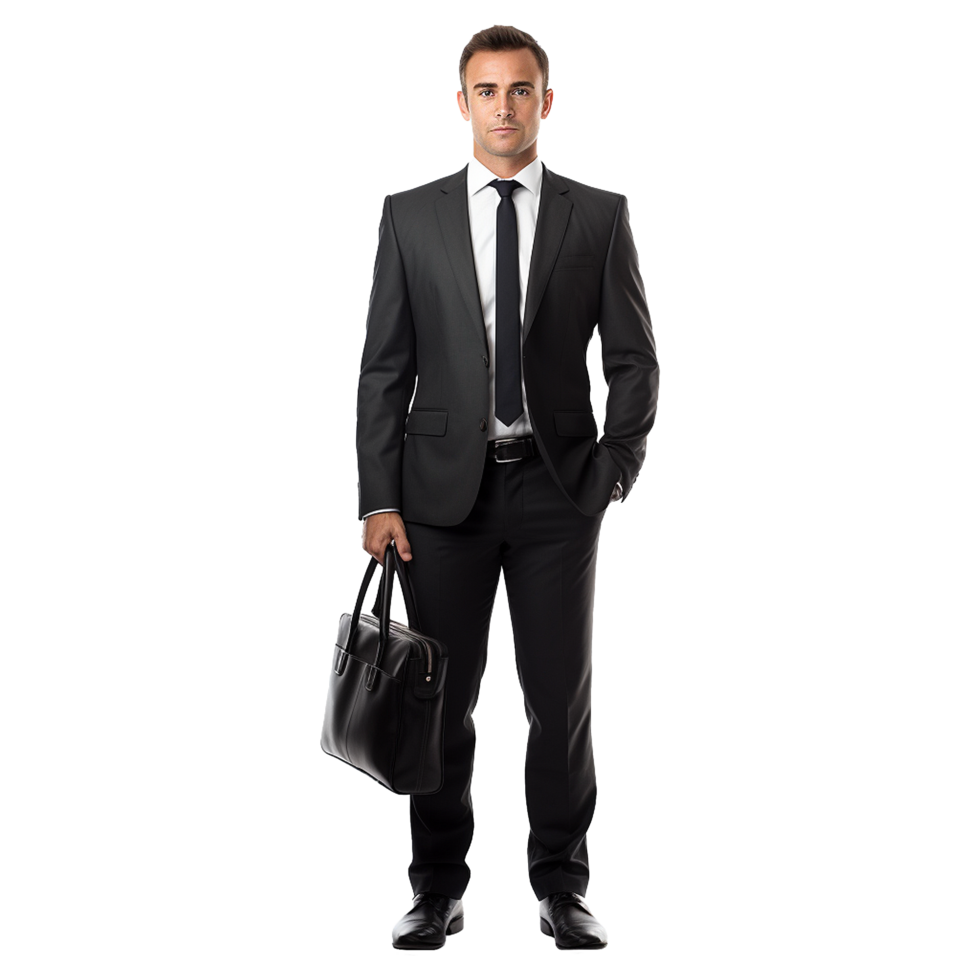 AI generated Businessman isolated on transparent background png